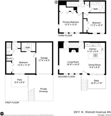 2911 Wolcott Ave, Chicago IL  60657-4056 exterior