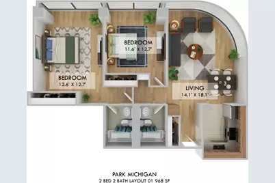 1212 S Michigan Avenue #1702, Chicago, IL 60605 - Photo 4