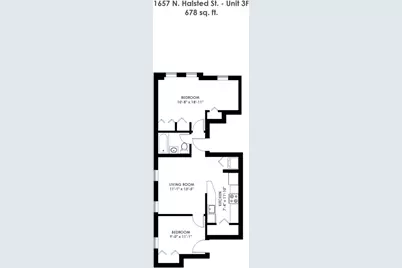 1657 N Halsted Street #3F, Chicago, IL 60614 - Photo 2