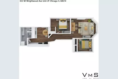 653 W Wrightwood Avenue #2F, Chicago, IL 60614 - Photo 2