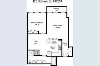 125 S Green Street #1205A, Chicago, IL 60607 - Photo 16