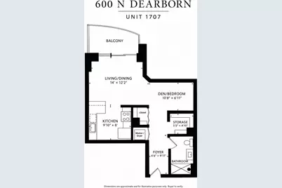 600 N Dearborn Street #1707, Chicago, IL 60654 - Photo 16