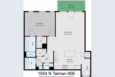 1554 N Talman Avenue #606, Chicago, IL 60622 - Photo 2