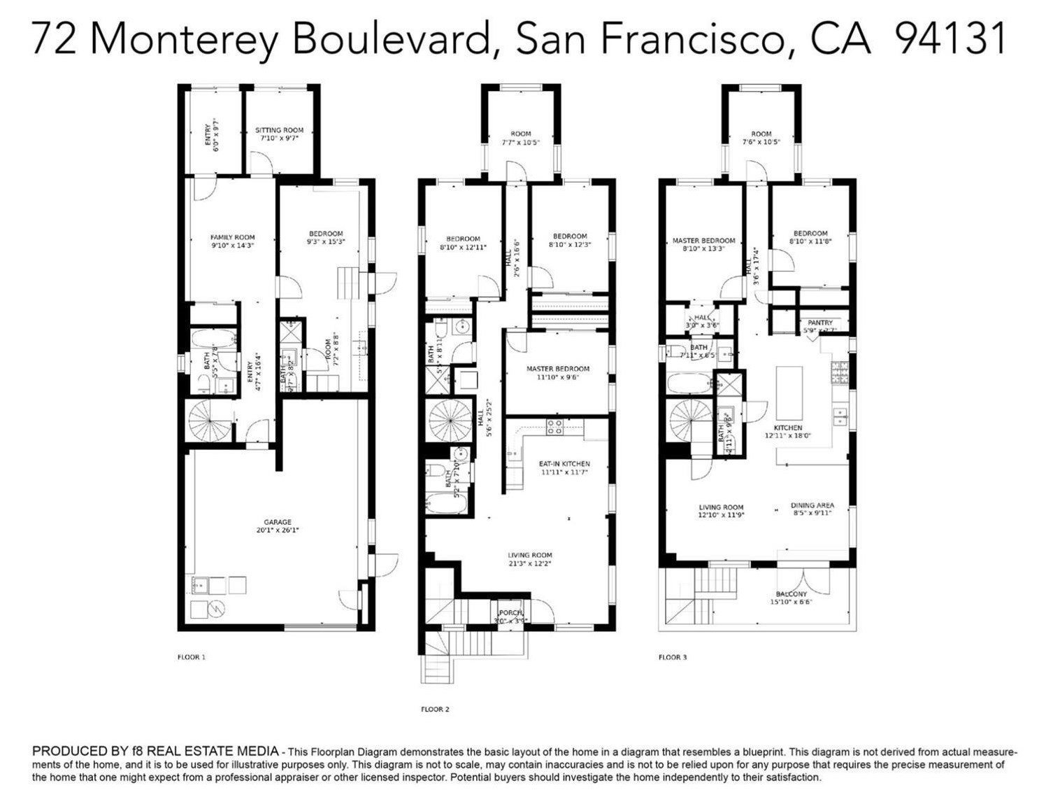 72 Monterey Blvd, San Francisco, CA 94131-3235