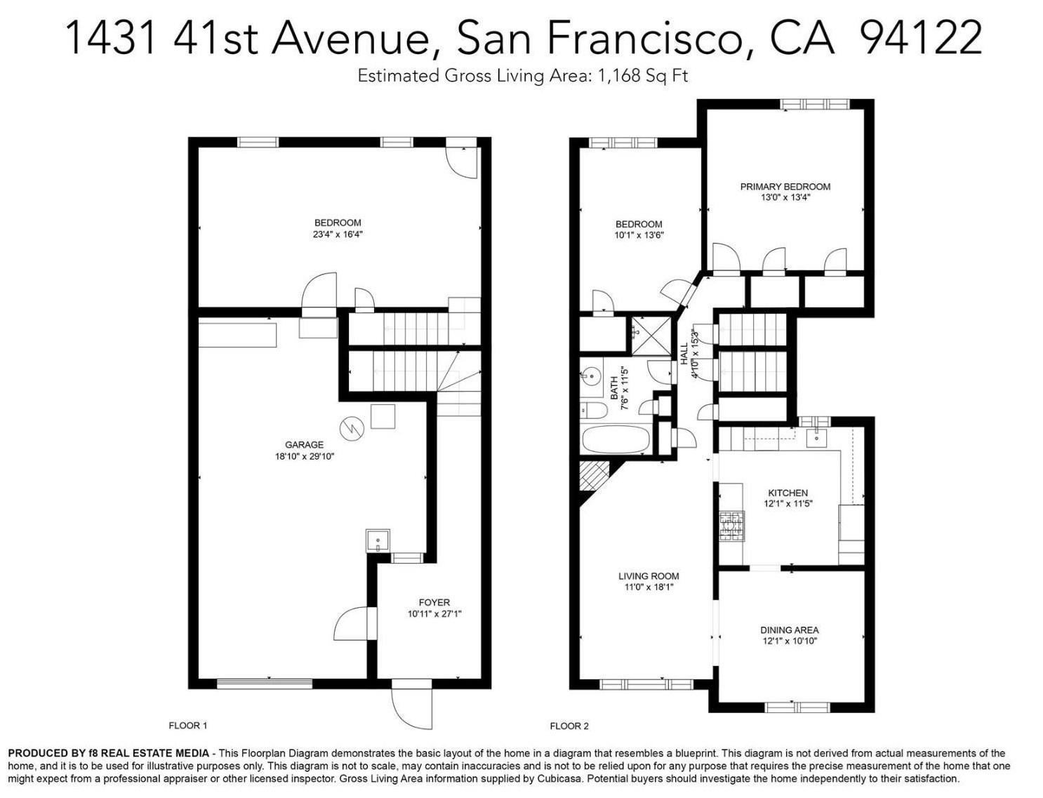 1431 41st Ave, San Francisco, CA 94122-3033