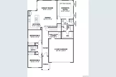 1 The Franklin 2 Car At Strawberry Farms, O'Fallon, MO 63376 - Photo 2