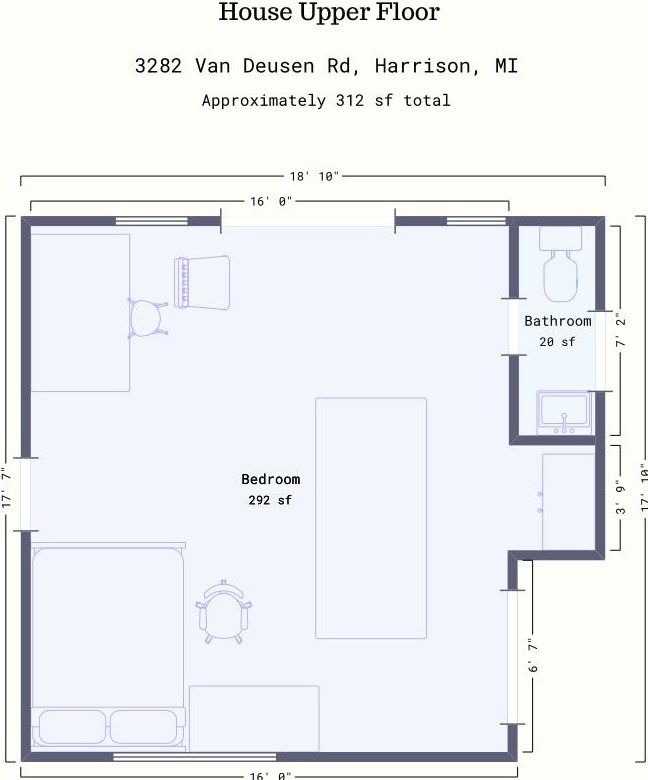 3290 Van Deusen Rd, Harrison MI 48625-9242 exterior