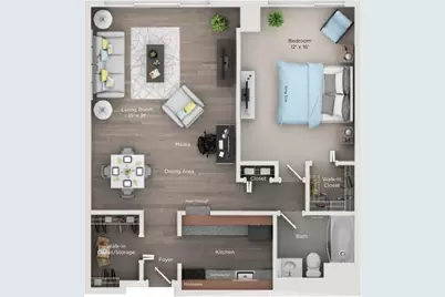 555 Brush  St #1215, Detroit, MI 48226 - Photo 2