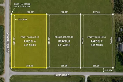 W Cutler Road Road #V/L Parcel A, Howard City, MI 49329 - Photo 1