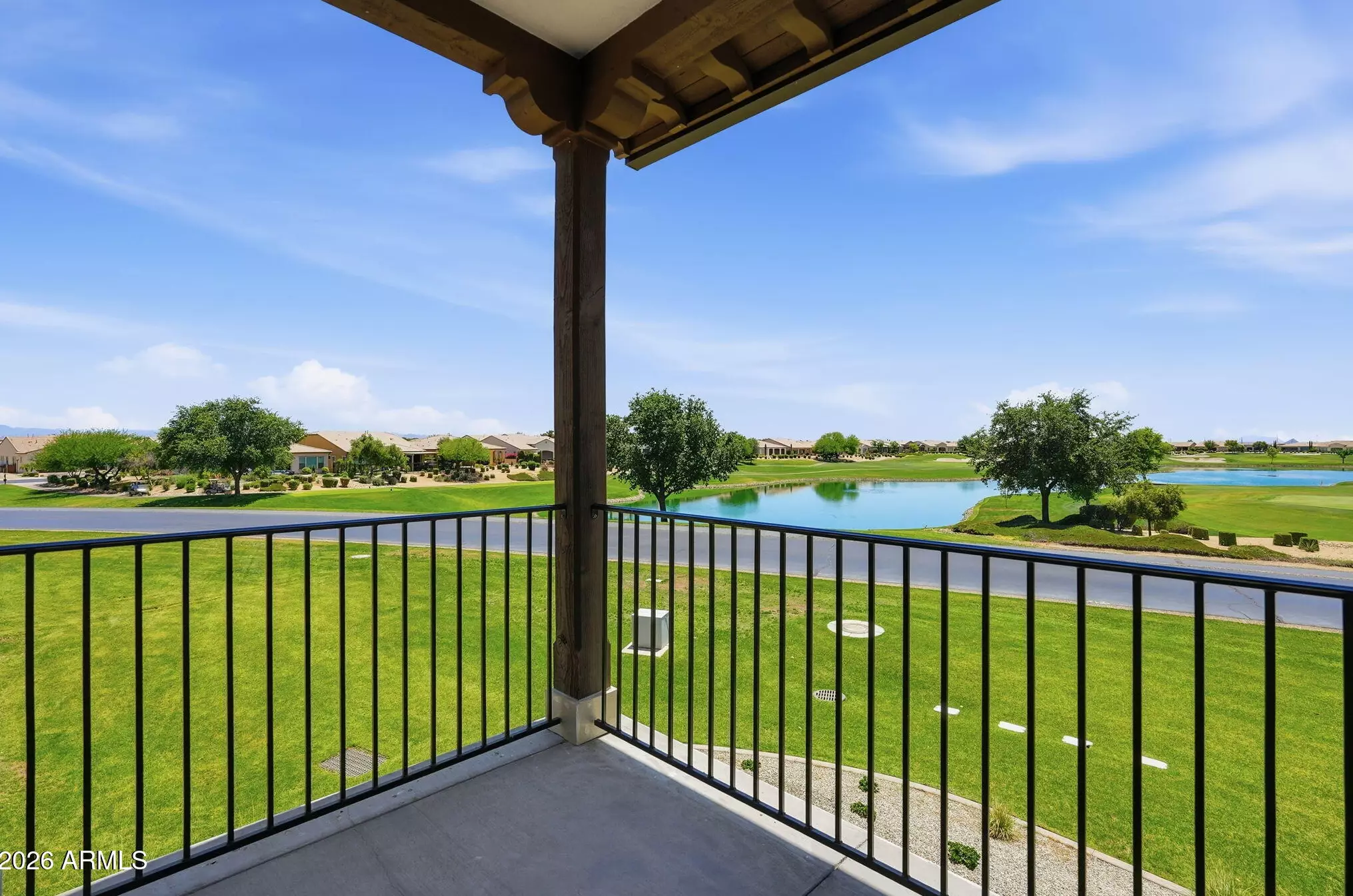 Balcony & covered patio — private balcony overlooking the course