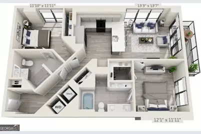 1400 W Peachtree Street #1115, Atlanta, GA 30309 - Photo 20