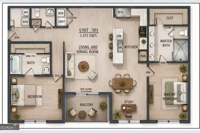 1050 Blair Lane #101, Peachtree City, GA 30269 - Photo 32
