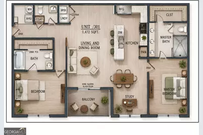 1050 Blair Lane #102, Peachtree City, GA 30269 - Photo 10