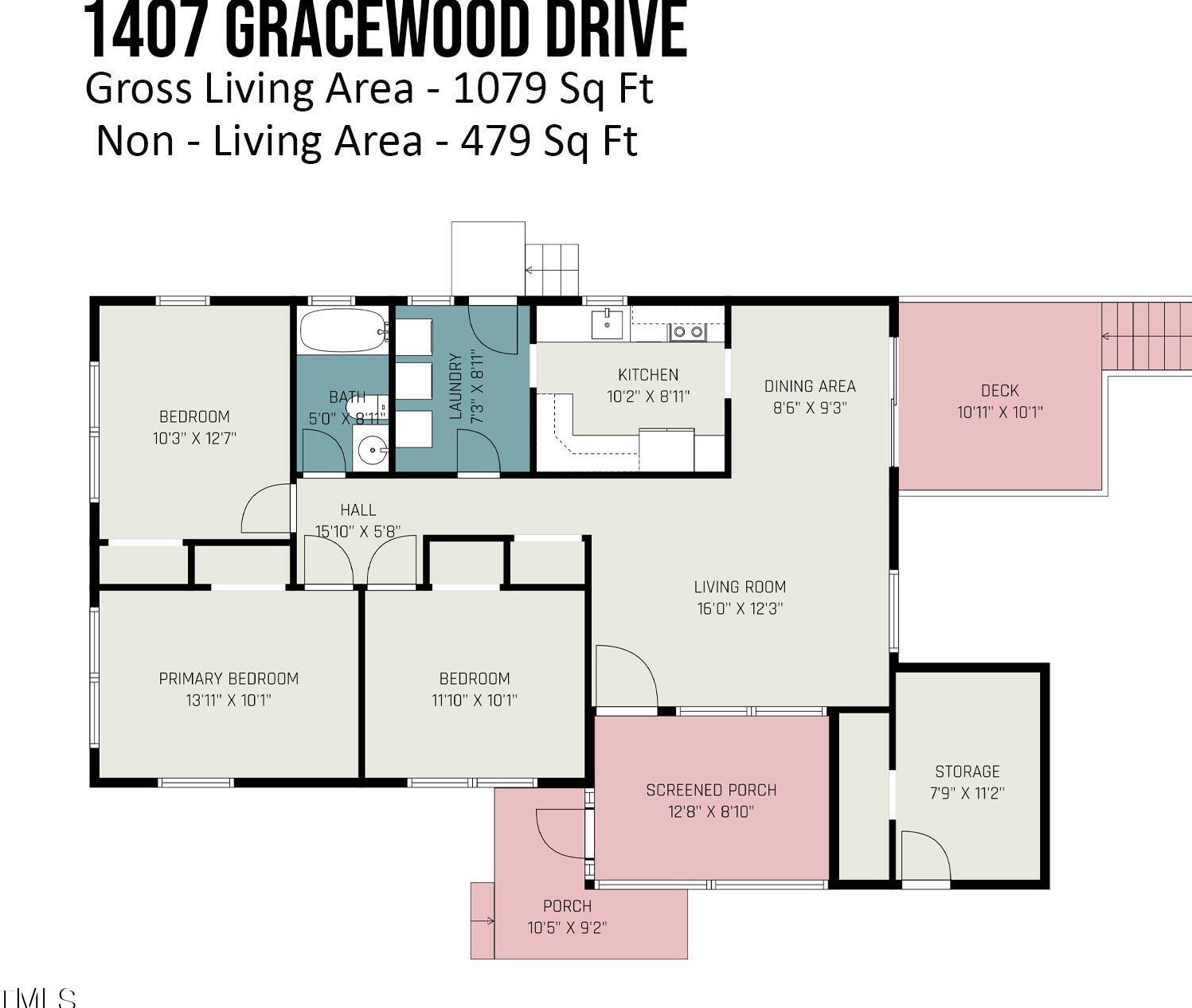 1407 Gracewood Dr, Greensboro, NC 27408-5304