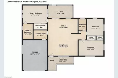 1274 Pondella Cir, North Fort Myers, FL 33903 - Photo 54