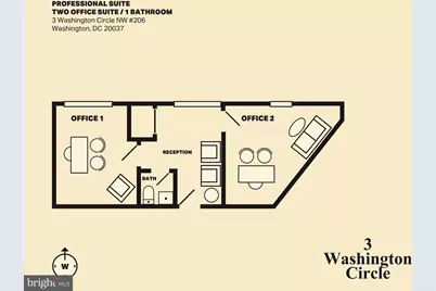 3 Washington Circle NW #206, Washington, DC 20037 - Photo 4