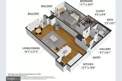 3303 Water Street NW #4B, Washington, DC 20007 - Photo 36