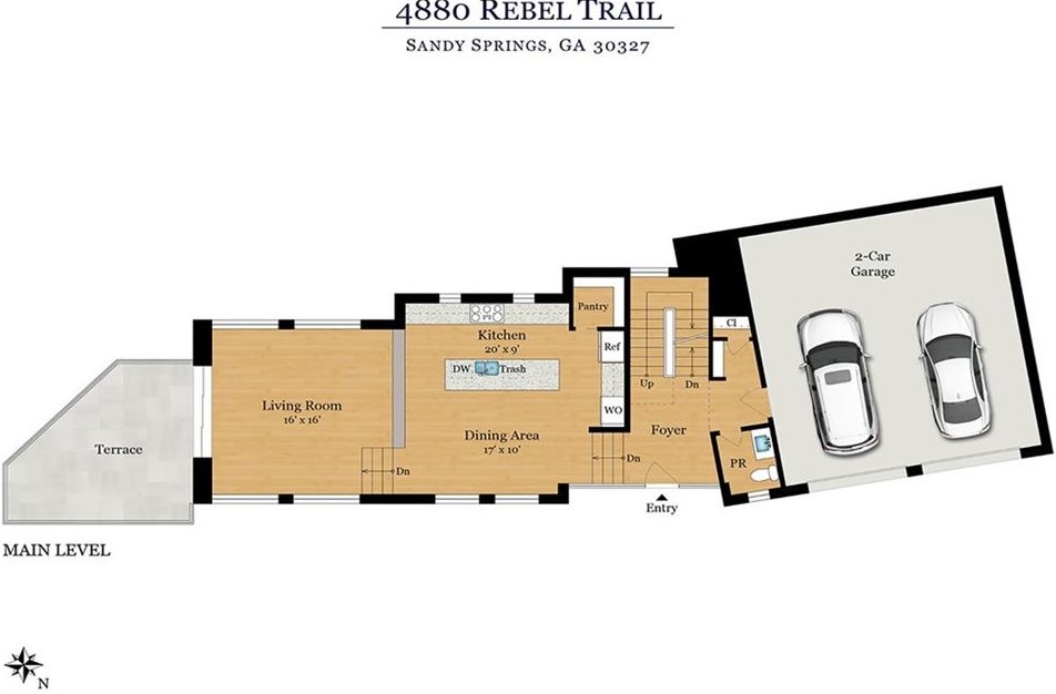 4880 Rebel Trl, Atlanta GA  30327 exterior