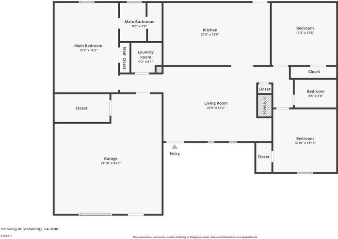 186 Valley Dr, Stockbridge, GA 30281