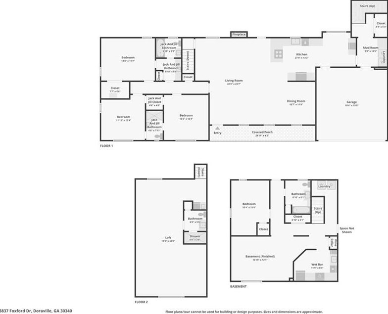 3837 Foxford Dr, Atlanta GA  30340-4406 exterior