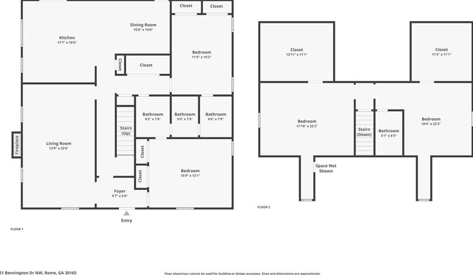 21 Bennington Dr, Rome GA  30165-8850 exterior