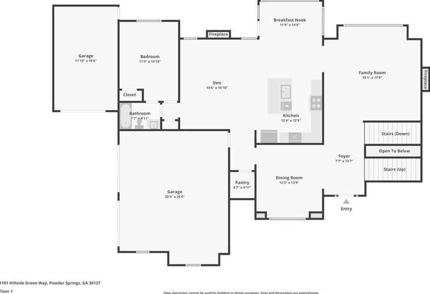 1191 Hillside Green Way, Powder Springs, GA 30127