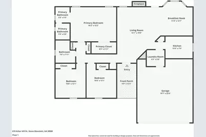 819 Arbor Hill Drive, Stone Mountain, GA 30088 - Photo 2