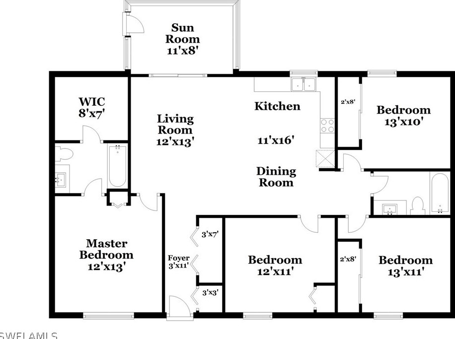 1163 Barfield St E, Lehigh Acres, FL 33974