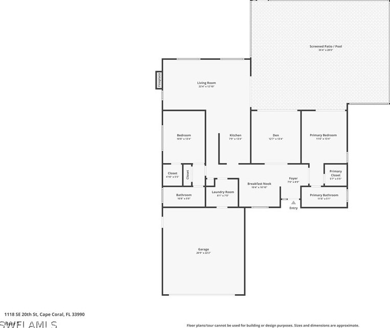 1118 20th St, Cape Coral FL  33990-4585 exterior