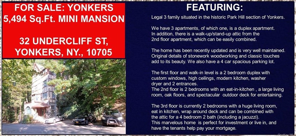 32 Undercliff St, Yonkers, NY 10705-1433