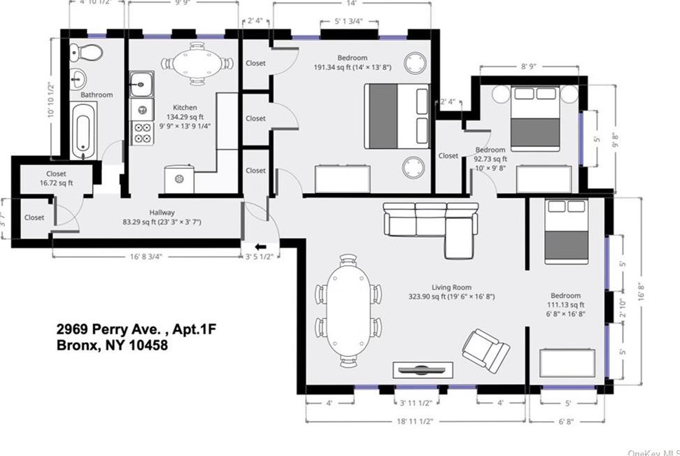 2969 Perry Ave #1f, Bronx, NY 10458