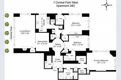 1 Central Park W #34D, New York City, NY 10023 - Photo 16