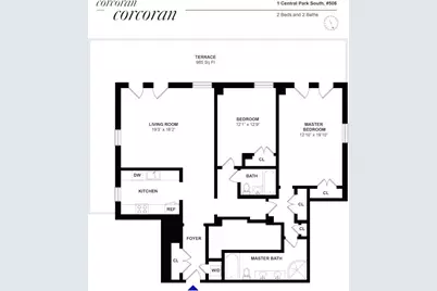 1 Central Park S #506, New York City, NY 10019 - Photo 18