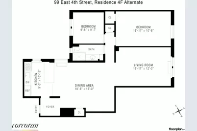 99 E 4th Street #4F, New York City, NY 10003 - Photo 10
