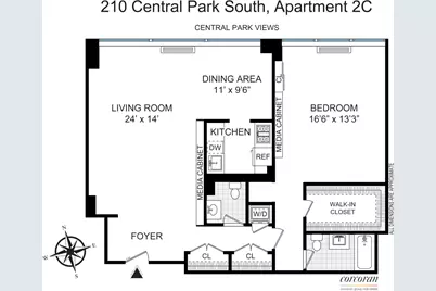 210 Central Park S #2C, New York City, NY 10019 - Photo 1