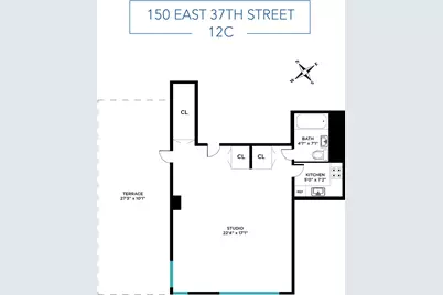 150 E 37th Street #12C, New York City, NY 10016 - Photo 6