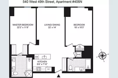 540 W 49th Street #506N, New York City, NY 10019 - Photo 10