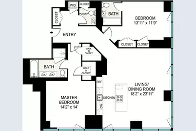 247 W 46th Street #1403, New York City, NY 10036 - Photo 12