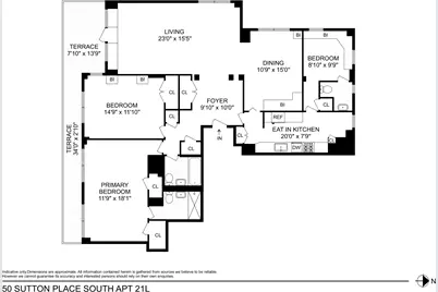 50 Sutton Place S #21L, New York City, NY 10022 - Photo 12
