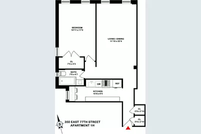 350 E 77th Street #1-H, New York City, NY 10075 - Photo 6