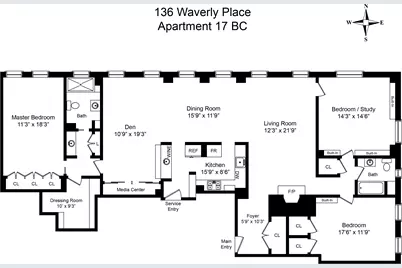 136 Waverly Place #17BC, New York City, NY 10014 - Photo 14