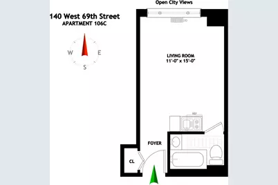 140 W 69th Street #106C, New York City, NY 10023 - Photo 8