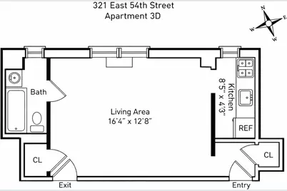 321 E 54th Street #3D, New York City, NY 10022 - Photo 8