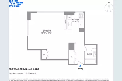 100 W 39th Street #42G, New York City, NY 10018 - Photo 1