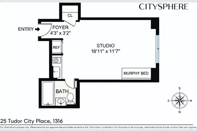 25 Tudor City Place #1316, New York City, NY 10017 - Photo 8