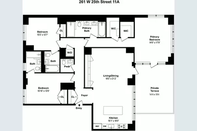 261 W 25th Street #11A, New York City, NY 10001 - Photo 1