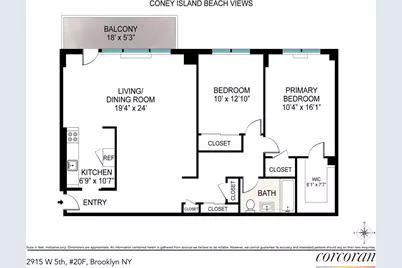 2915 W 5th Street #20F, Brooklyn, NY 11224 - Photo 1