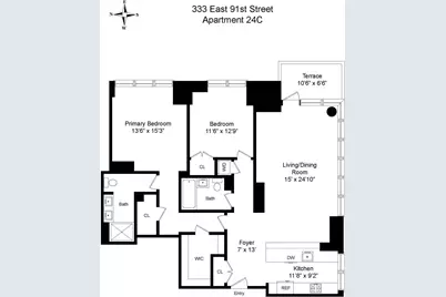 333 E 91st Street #24C, New York City, NY 10128 - Photo 1