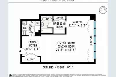 411 E 57th Street #14F, New York City, NY 10022 - Photo 8