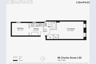 88 Charles Street #5D, New York City, NY 10014 - Photo 10